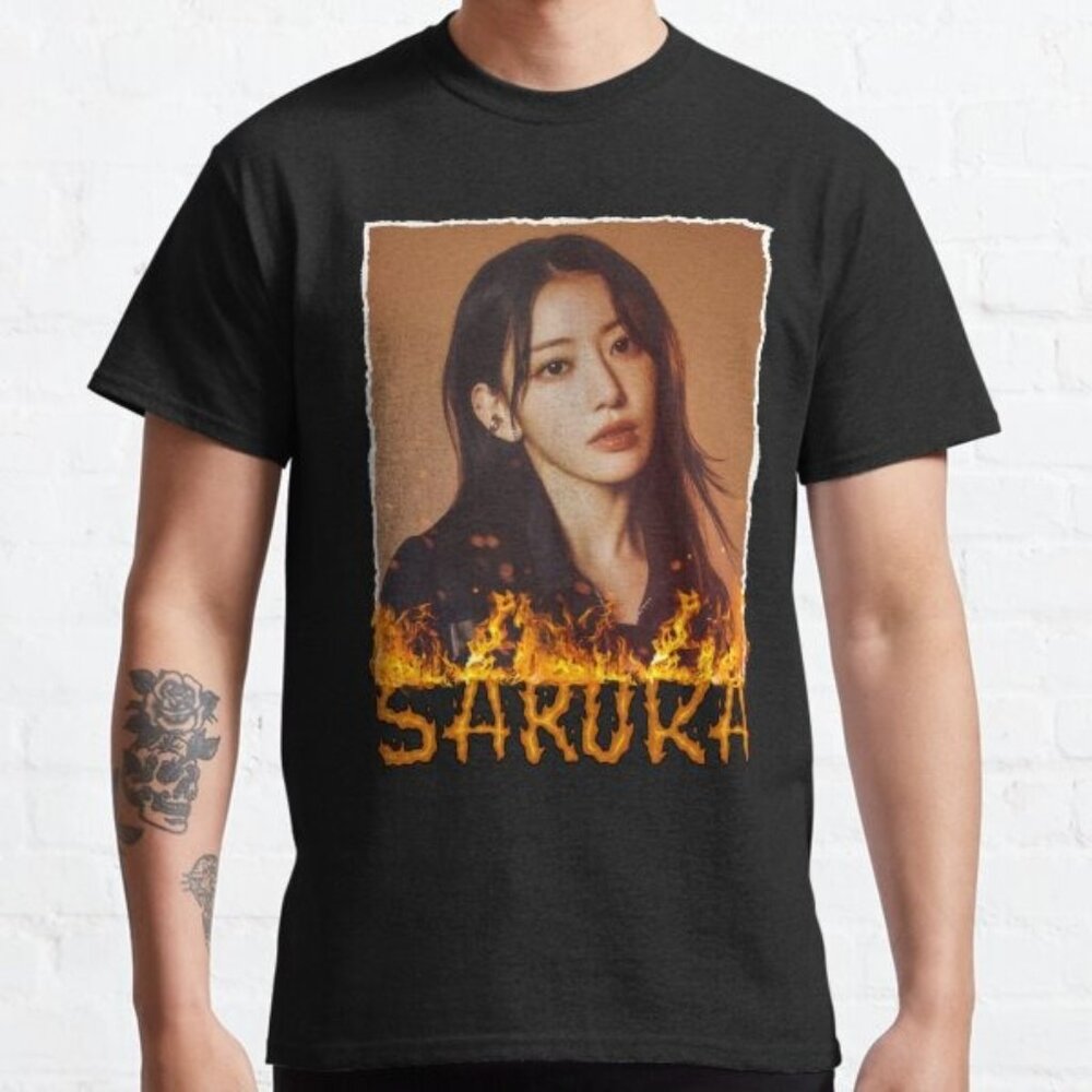 Sakura Le Sserafim Flame Classic T-Shirt